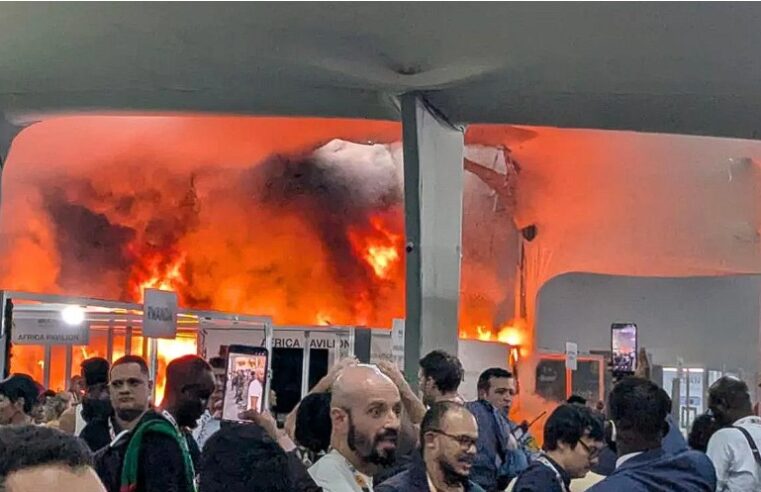 Incêndio atinge área da COP30 em Belém (PA); fogo já foi controlado